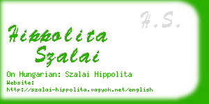 hippolita szalai business card